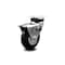 Service Caster 3 Inch Bright Chrome Hooded Neoprene Rubber Top Plate Caster with Brake SCC SCC-03S310-NPRB-BC-B - alternate 4